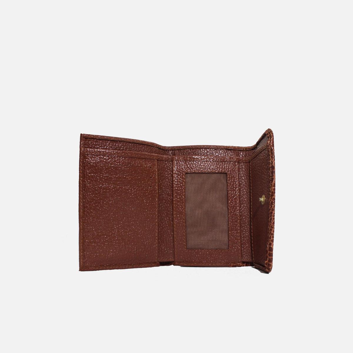 Billetera isela de cuero para mujer - Miel