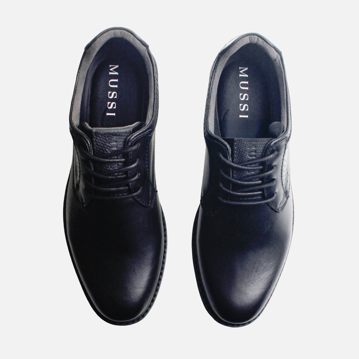 Tenis vert de cuero para hombre - Negro