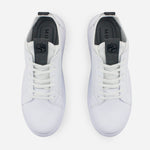 Tenis Sneakers francesco de cuero para hombre - Blanco