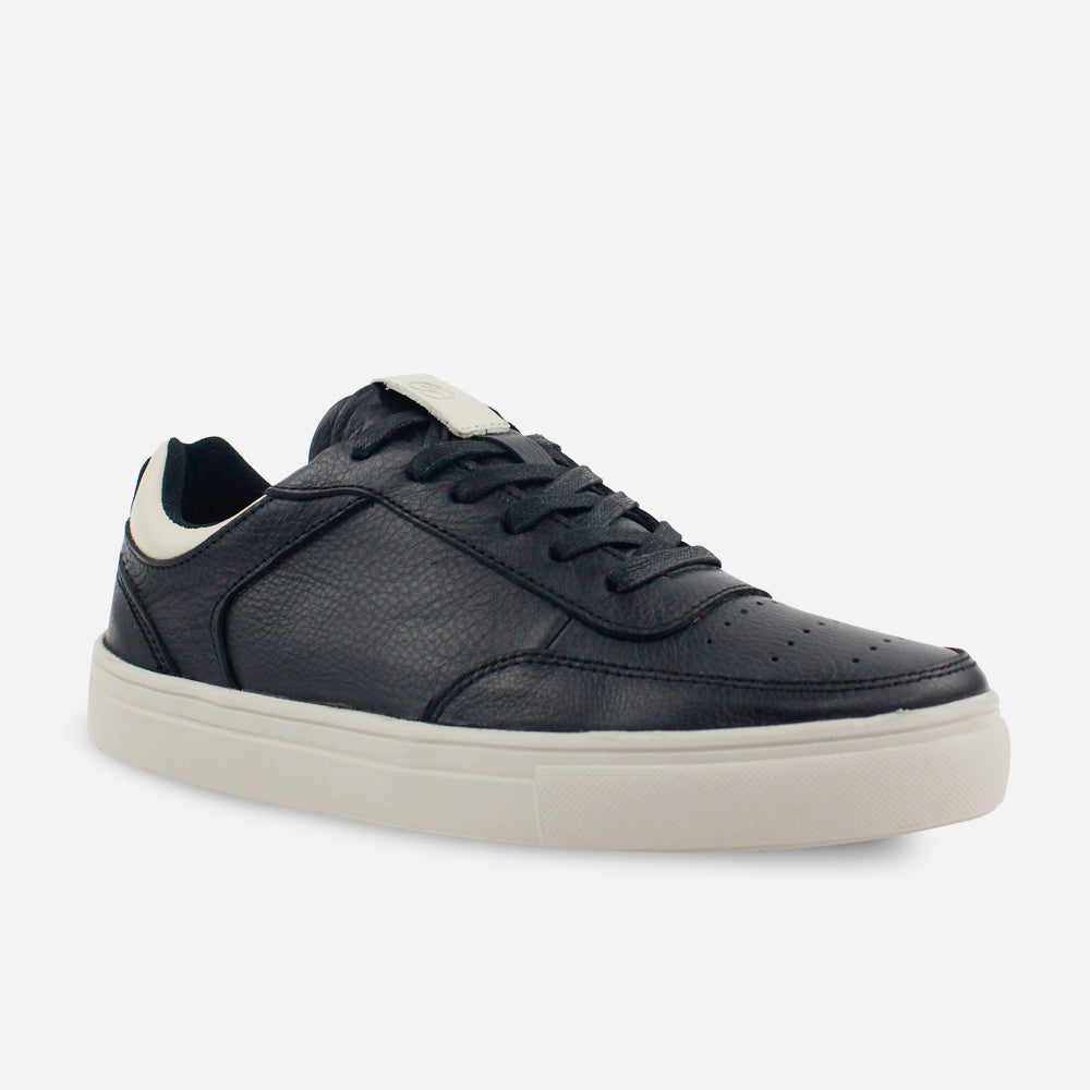 Tenis Oxfords brown de cuero para hombre - Negro