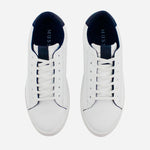 Tenis Sneakers levana de cuero para hombre - Blanco