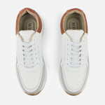 Tenis Sneakers clark de cuero para hombre - Blanco