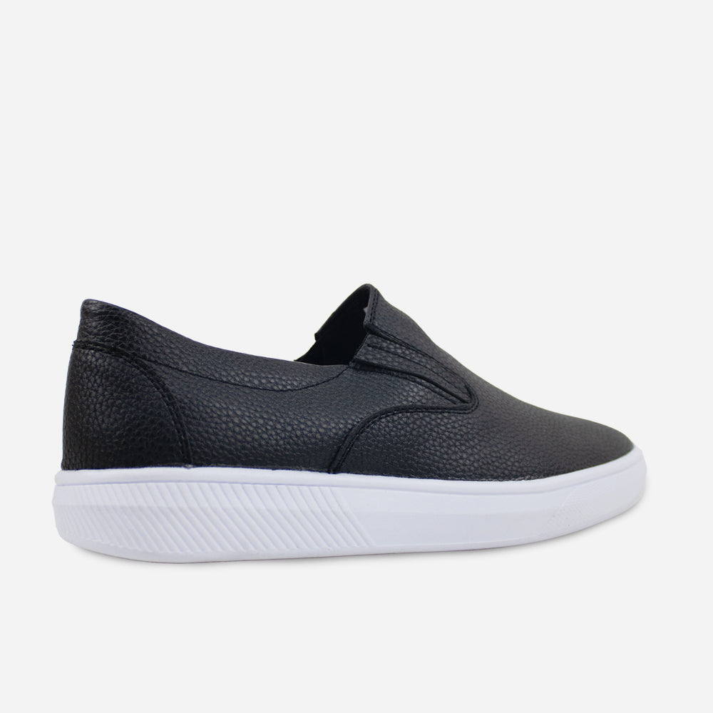 Tenis Sin Cordones ryleigh de sintético para hombre - Negro