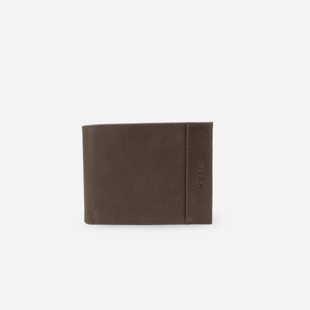 Billetera euria de cuero para hombre - Café