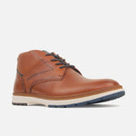 Botin plano joshua de cuero para hombre - Brandy