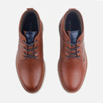 Botin plano joshua de cuero para hombre - Brandy