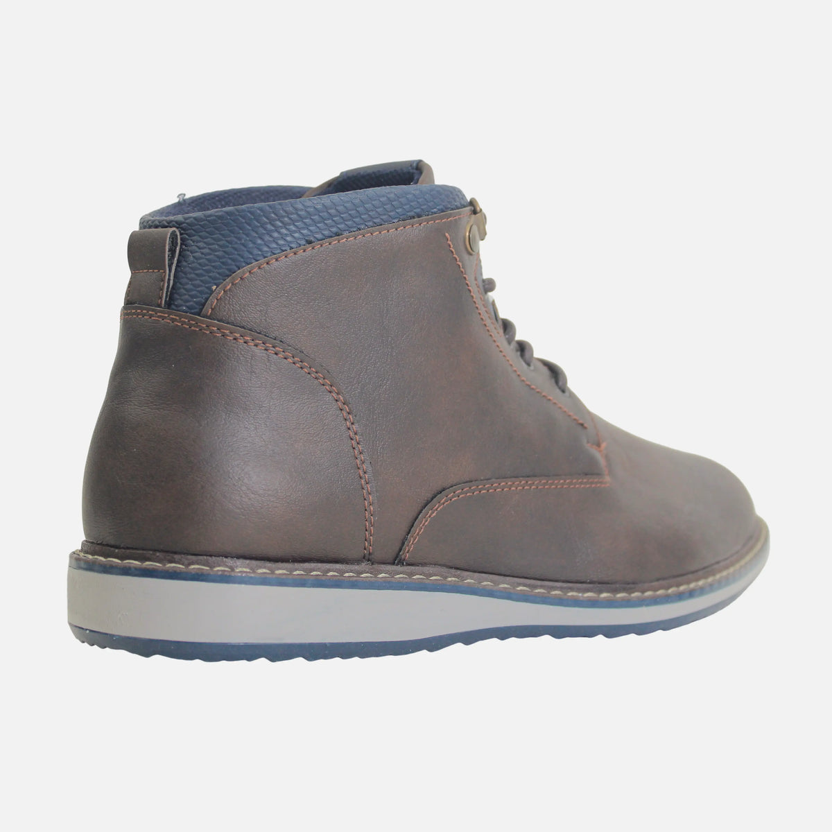 Botin plano russel de sintético para hombre - Brandy