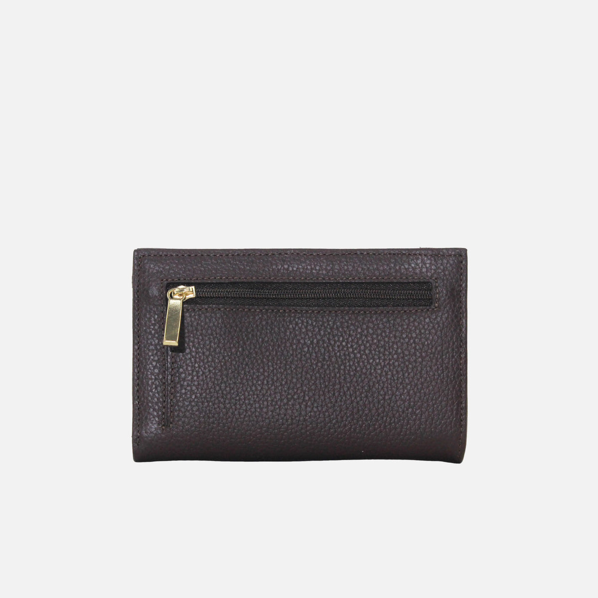 Billetera nev de cuero para mujer - Café