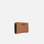 Billetera nev de cuero para mujer - Miel