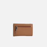 Billetera nev de cuero para mujer - Miel