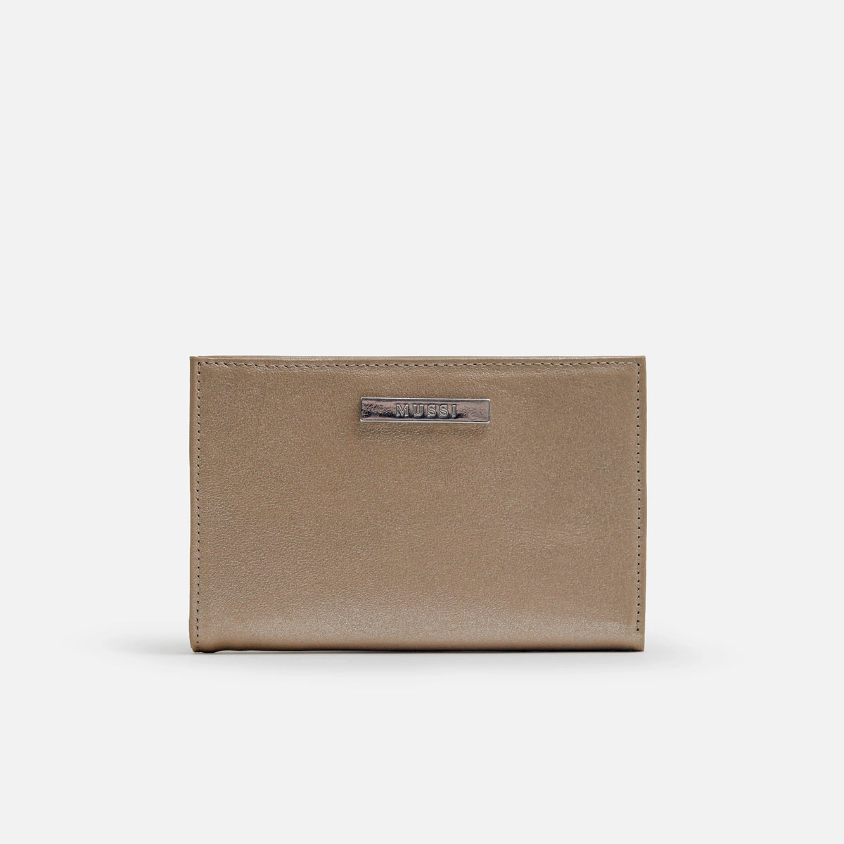 Billetera nev de cuero para mujer - Oro