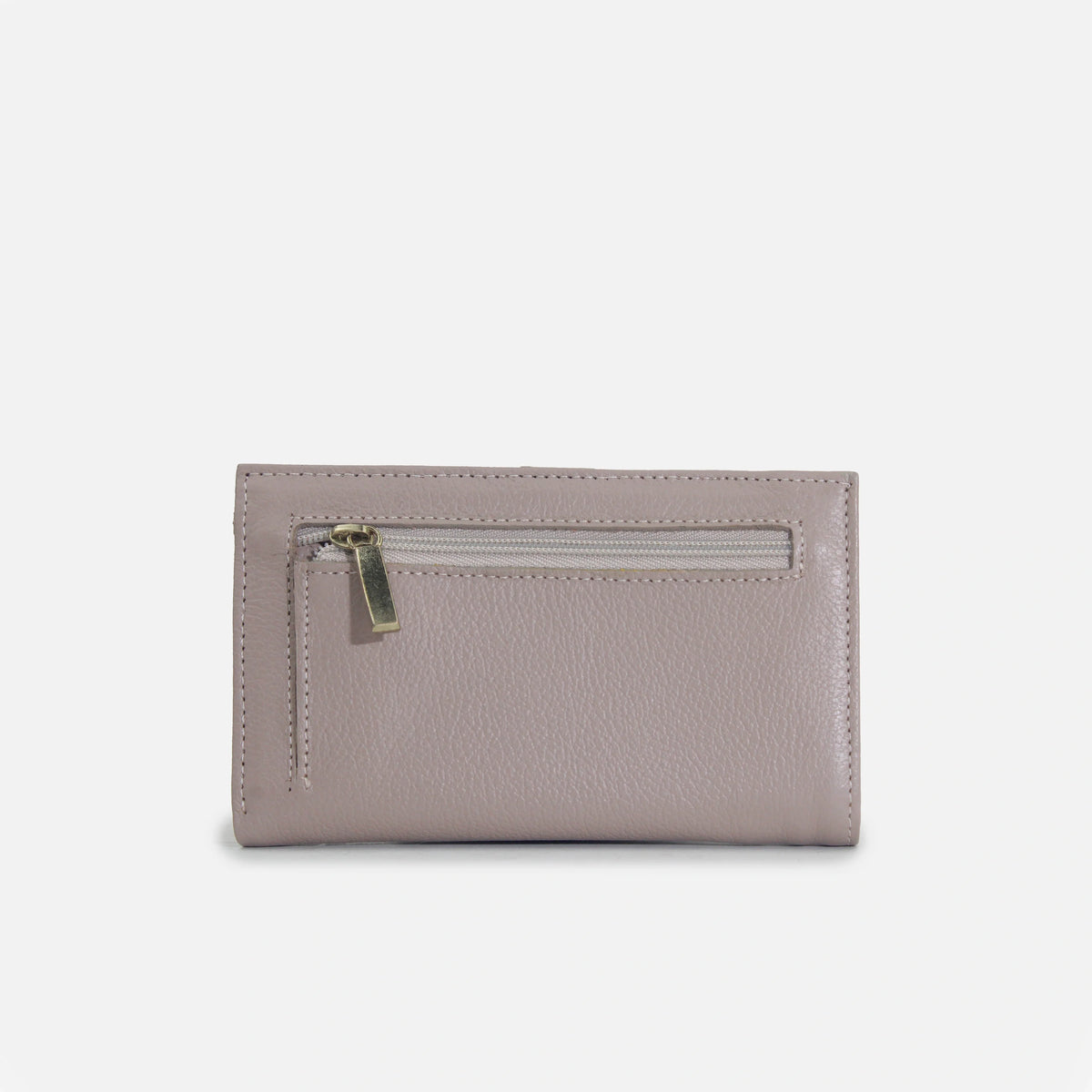 Billetera nev de cuero para mujer - Taupe