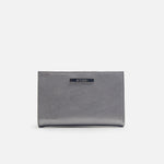 Billetera nev de cuero para mujer - Plateado
