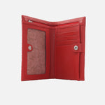 Billetera nev de cuero para mujer - Rojo