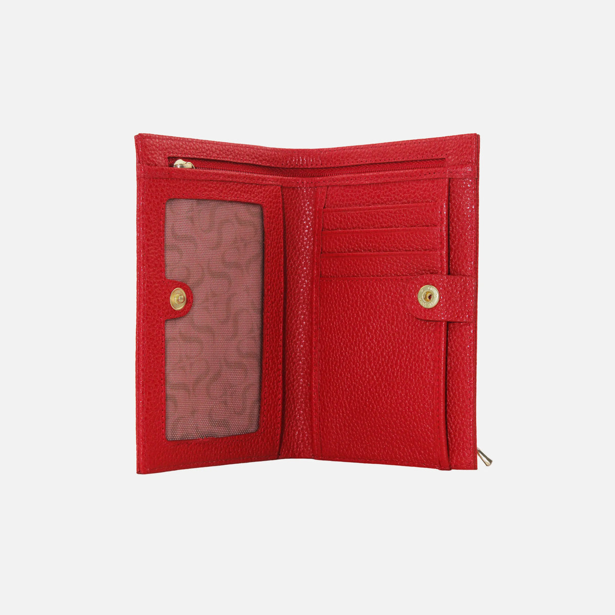 Billetera nev de cuero para mujer - Amarillo