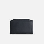 Billetera bianca de cuero para mujer - Negro