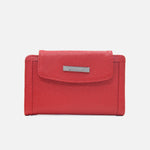 Billetera bianca de cuero para mujer - Rojo