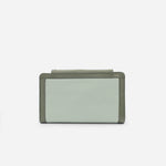 Billetera bianca de cuero para mujer - Verde