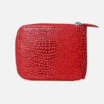 Billetera sabrina de cuero para mujer - Rojo