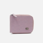 Billetera sabrina de cuero para mujer - Rosado