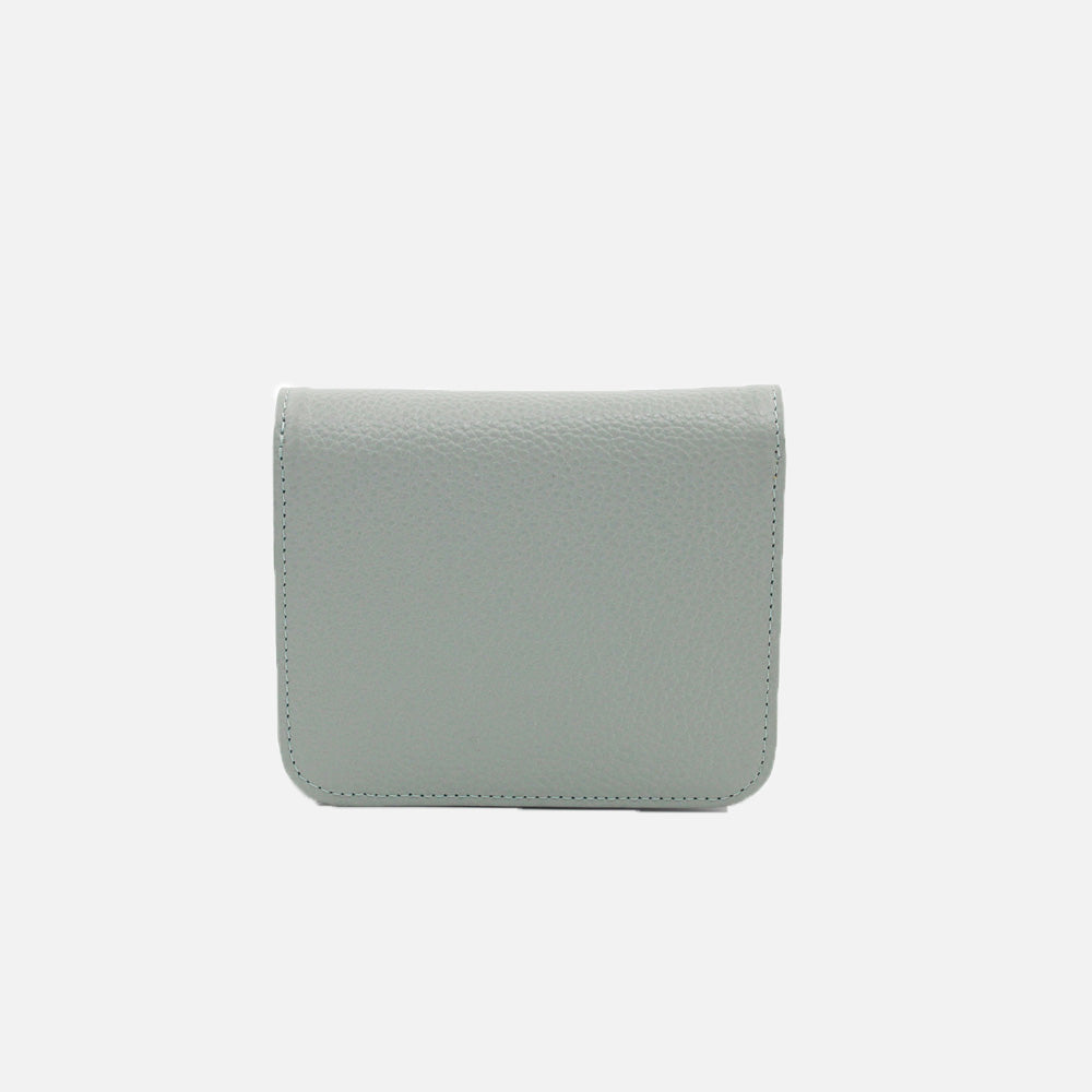 Billetera sira de cuero para mujer - Menta