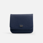 Billetera sira de cuero para mujer - Azul