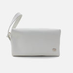 Cosmetiquera primavera de cuero para mujer - Blanco