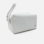 Cosmetiquera primavera de cuero para mujer - Blanco