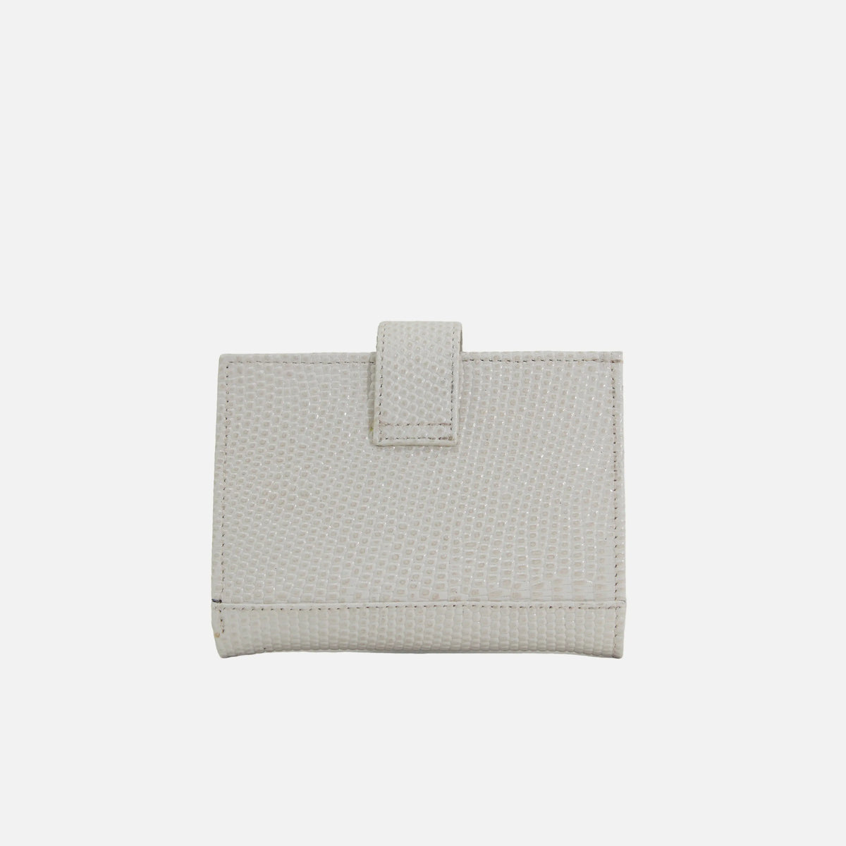 Billetera levana de cuero para mujer - Beige