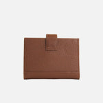 Billetera levana de cuero para mujer - Miel