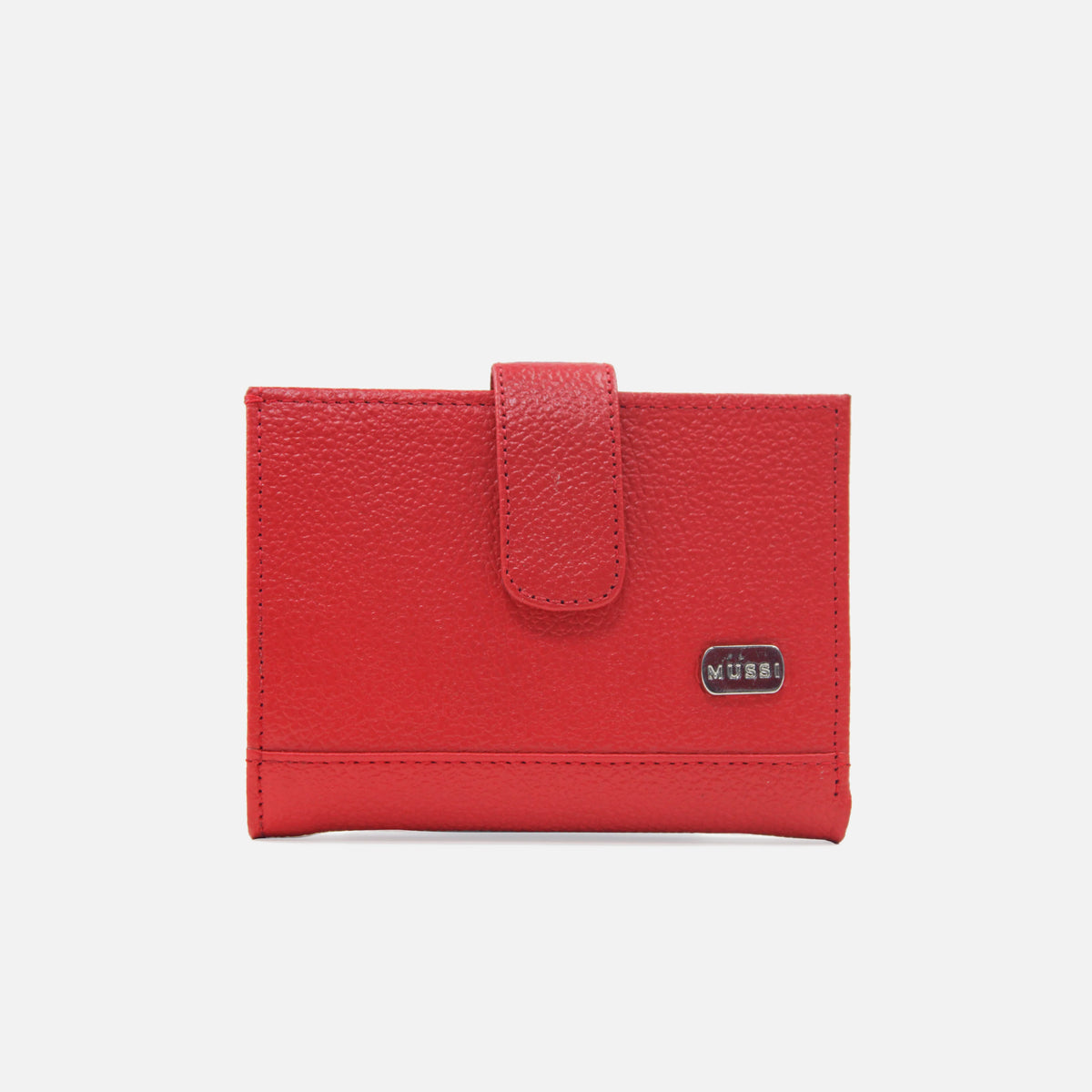 Billetera levana de cuero para mujer - Rojo