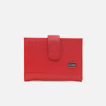 Billetera levana de cuero para mujer - Rojo