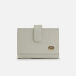 Billetera levana de cuero para mujer - Hueso