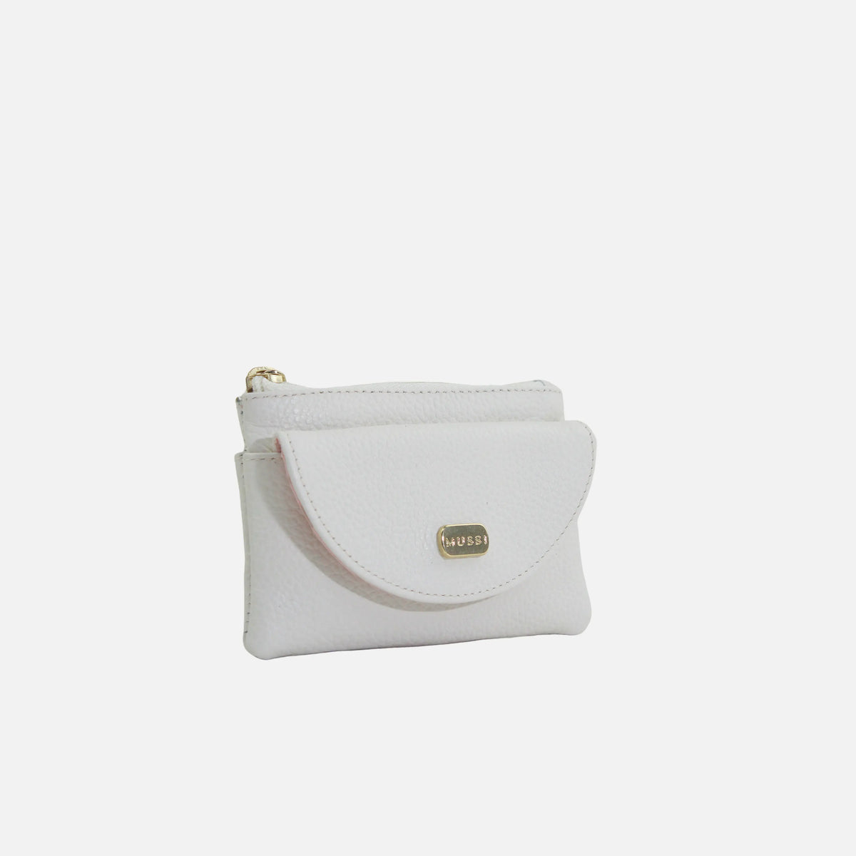 Monedero cabo de cuero para mujer - Blanco