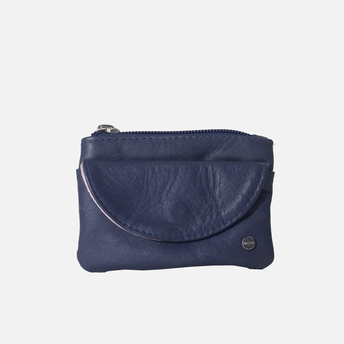 Monedero cabo de cuero para mujer - Azul