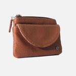 Monedero cabo de cuero para mujer - Miel