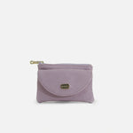 Monedero cabo de cuero para mujer - Morado