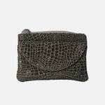 Monedero cabo de cuero para mujer - Verde