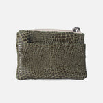 Monedero cabo de cuero para mujer - Verde