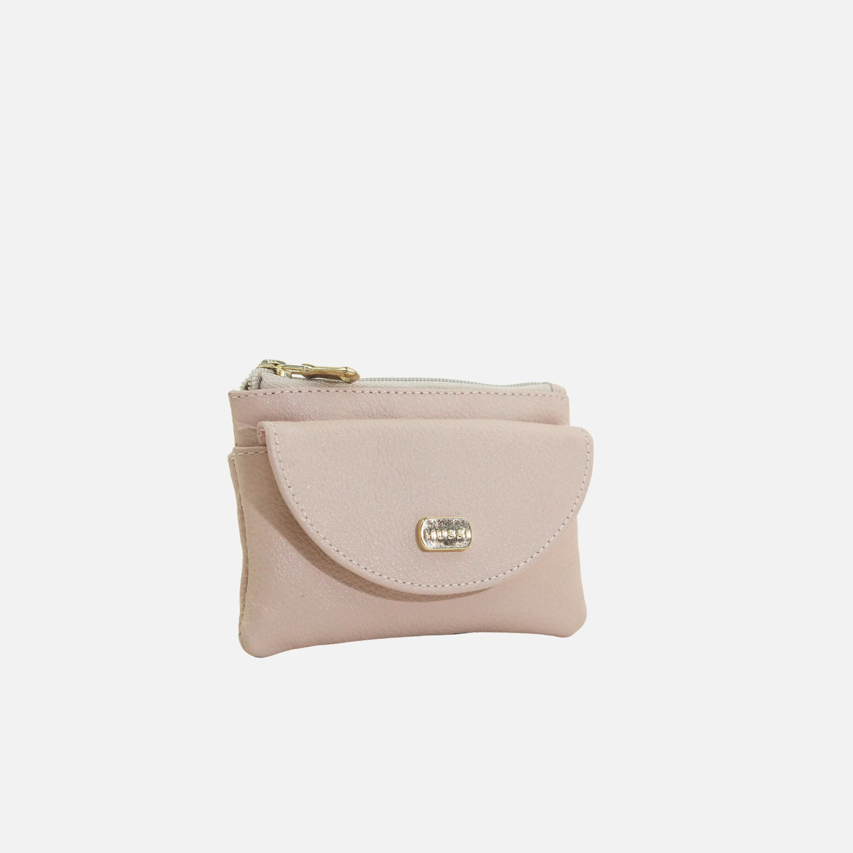 Monedero cabo de cuero para mujer - Nude