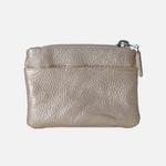 Monedero cabo de cuero para mujer - Oro