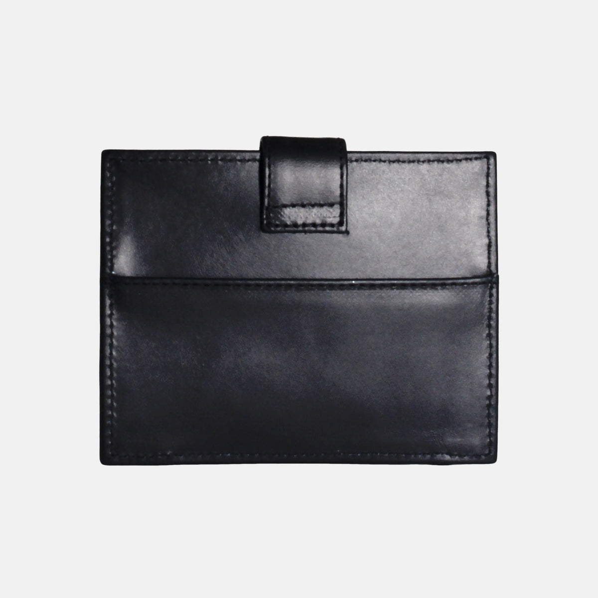 Tarjetero menina de cuero para mujer - Negro