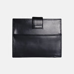 Tarjetero menina de cuero para mujer - Negro