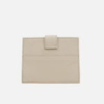 Tarjetero menina de cuero para mujer - Beige