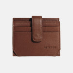 Tarjetero menina de cuero para mujer - Miel