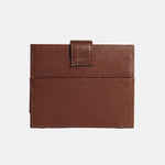 Tarjetero menina de cuero para mujer - Miel