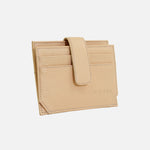 Tarjetero menina de cuero para mujer - Amarillo