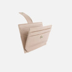 Tarjetero menina de cuero para mujer - Rosado