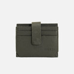 Tarjetero menina de cuero para mujer - Verde