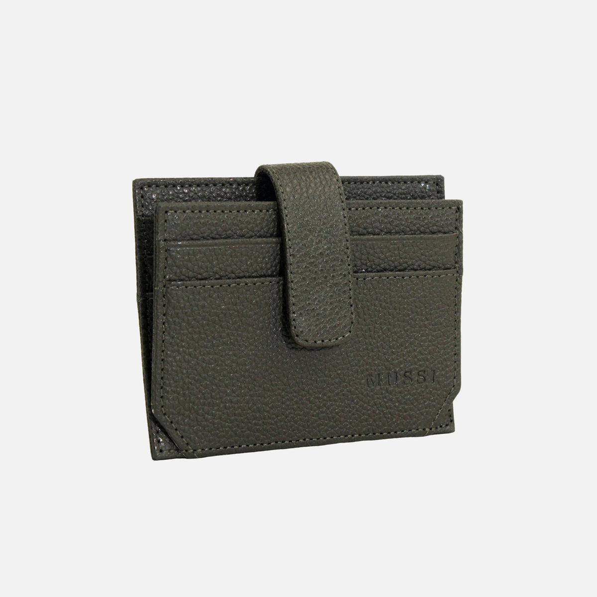 Tarjetero menina de cuero para mujer - Verde